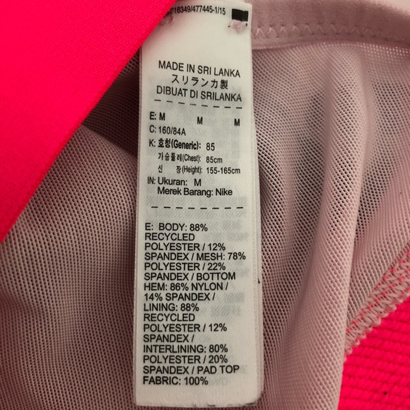 NWOT nike dri-fit pink sports bra - Picture 4 of 4